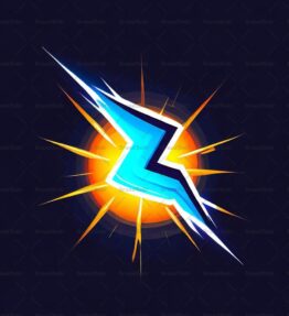 Energiegeladener Blitz